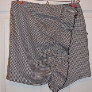Houndstooth Ruffle Skirt